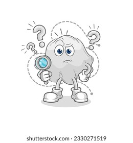 the ghost searching illustration. character vector