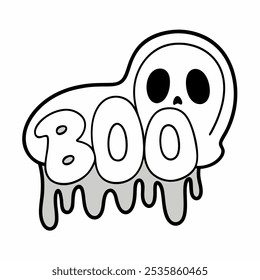 Ghost Shaped BOO Easy Art