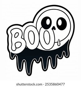 Ghost Shaped BOO Easy Art