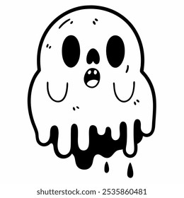 Ghost Shaped BOO Easy Art