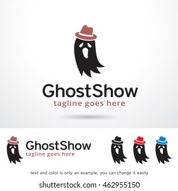 Ghost Show Logo Template Design Vector