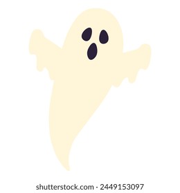 Ghost silhouette. Halloween vector illustration