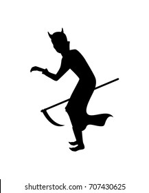 Ghost silhouette isolated vector