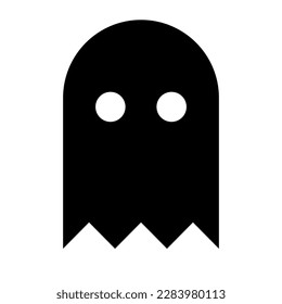 Ghost silhouette. Soul icon. Vector.