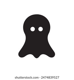 Ghost silhouette. Soul icon. Vector.