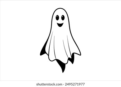 Ghost Silhouette Vektorgrafik für Grafikdesigner