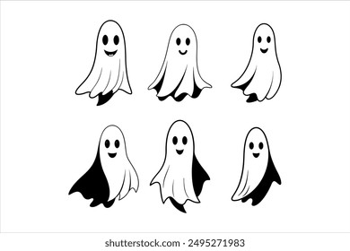 Ghost Silhouette Vector for Graphic Designers