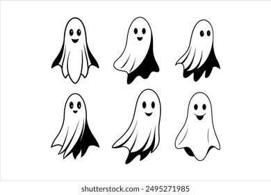 Ghost Silhouette Vector for Graphic Designers