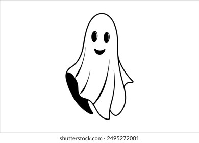 Ghost Silhouette Vector for Graphic Designers