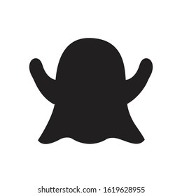 Ghost silhouette vector symbol sign icon spooky