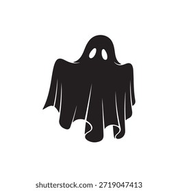 Silueta fantasma símbolo símbolo símbolo símbolo Vector espeluznante
