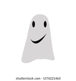 ghost simple clip art vector illustration