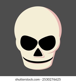 ghost skull. Halloween skull. scary skull. scary creature. scary animal. mystical. vector illustration. Halloween characters. monsters