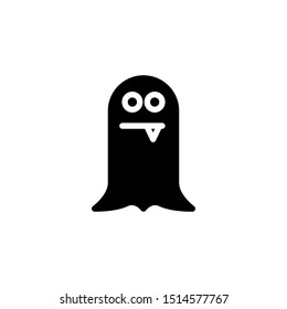 ghost solid icon sign.ghost symbol, logo illustration. Different style icons set. Pixel perfect vector graphics - Vector