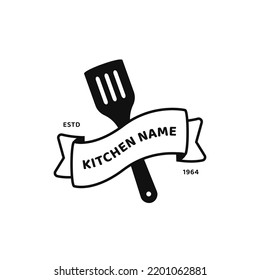 Ghost Spatula Kitchen Logo Icon For Restaurant Business