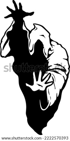 Ghost Specter Apparition Vector Illustration