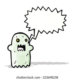 ghost with speech bubble