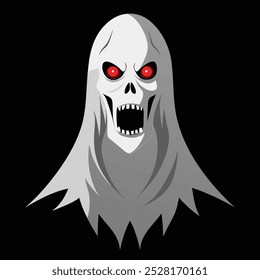 Ghost: Spooky and Mysterious Spirit Illustration for Halloween and Horror Designs