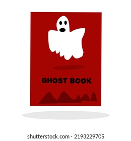 Ghost Story Book Vector Illustration