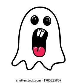 Ghost Streetwear and Edgy Logos, in Black and White, New Style, Commercial Use
