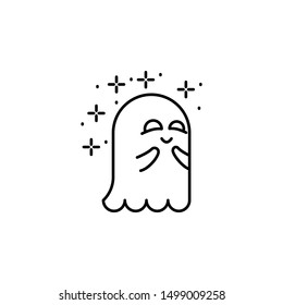 Ghost sweaty icon. Element of spirit icon