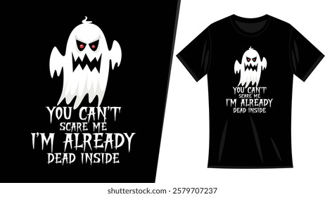 Ghost t shirt design, Halloween  