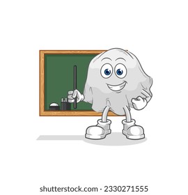 el vector fantasma del profesor. personaje de caricatura