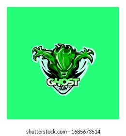 Ghost Team Mascot Logo Concept