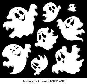 Ghost theme image 1 - vector illustration.