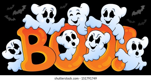 Ghost theme image 5 - eps10 vector illustration.