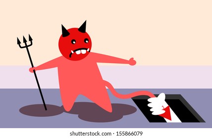 Ghost was threatened by street mysterious hand