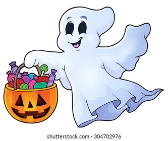 Ghost topic image 8 - eps10 vector illustration.