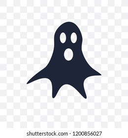 Ghost transparent icon. Ghost symbol design from Fairy tale collection. Simple element vector illustration on transparent background.