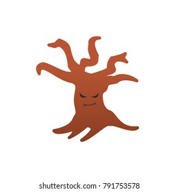 ghost tree icon flat