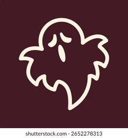 Ghost trendy useful important vector Illustration design aesthetic colorful background.eps
