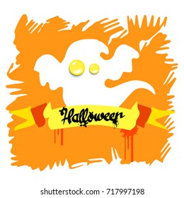 Ghost vector. All for Halloween, Fear and Scare