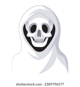 Eine Geistervektorschwarze Illustration