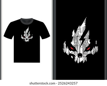 Design de camiseta preta Ghost Vetor