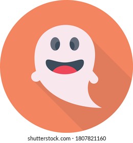 ghost vector flat color icon 