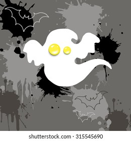 ghost vector halloween spooky illustration cartoon fear 