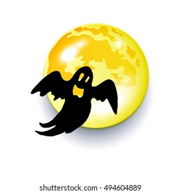 ghost vector halloween spooky illustration cartoon fear