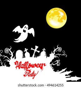 ghost vector halloween spooky illustration cartoon fear