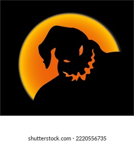 Ghost vector. Happy Halloween poster, greeting card, party invitation. Vector illustration.