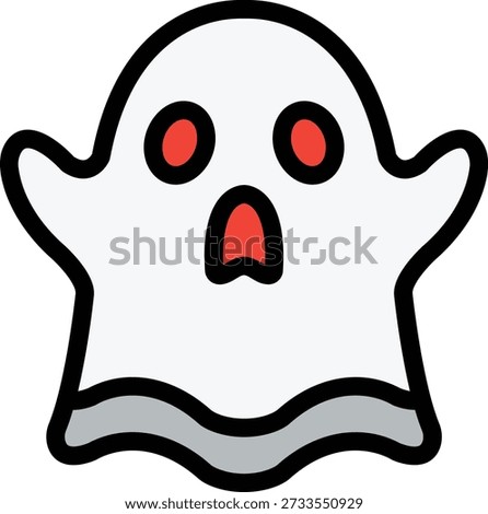 Ghost Vector Icon Design Illustration