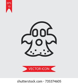 Ghost vector icon, illustration symbol