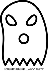 Ghost Vector Icon Line Style