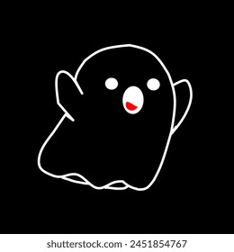Ghost vector icon simple Helloween