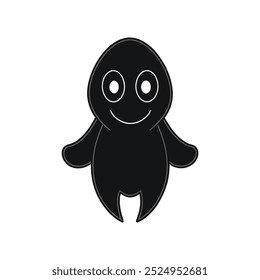Ghost Vector Illustration - Cartoon, Clipart and Line Art Design for Printables