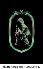 Ghost vector illustration hand drawing