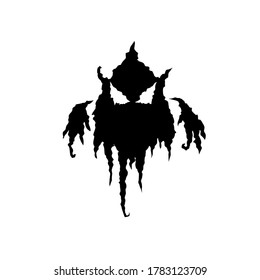 Ghost. Vector illustration. Isolated. Demon on a white background.